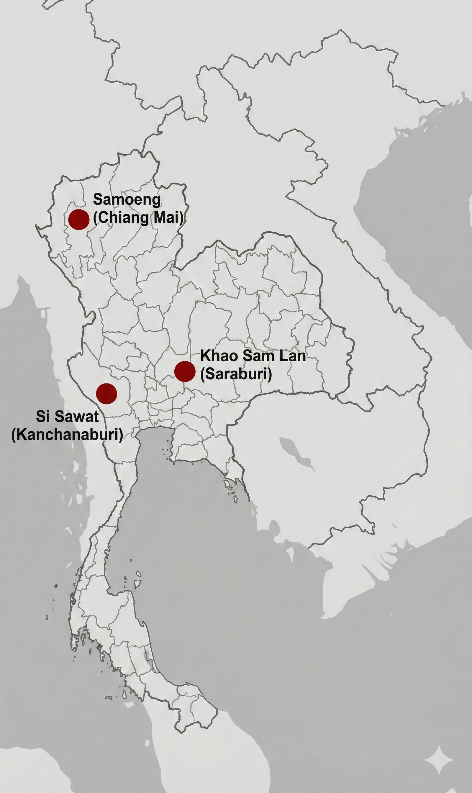 Thailand Field Research Map